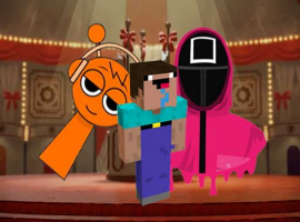 Nextbots on Minecraft Squid Game Sprunki