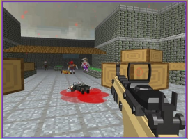 Pixel Apocalypse Shooting Zombie blocky combat