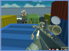 Shooting Blocky Combat Swat GunGame Survival
