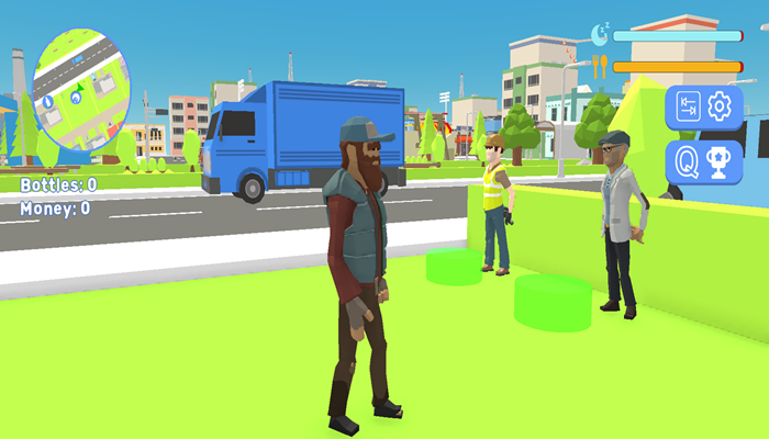homeless simulator get rich screenshot