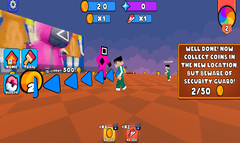 obby run away from the squid screenshot